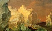 Frederic Edwin Church Icebergs and Wreck in Sunset oil painting picture wholesale